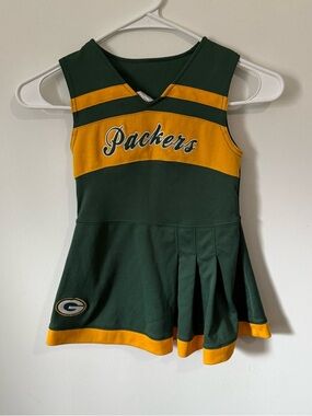 Vintage Green Bay Packers toddler cheerleader dress